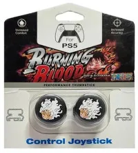 Накладки на стики для геймпада DualSense FPS One Piece Burning Blood Gear 5 /D9 (Gear 5) (чёрный) (2 шт) (PS5/PS4)