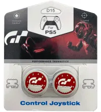 Накладки на стики для геймпада DualSense FPS DS Gran Turismo 7 D15 (белый) (2 шт) (PS5)