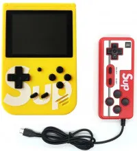 Портативная игровая приставка Retro FC SUP XH-166 (400 в 1) + 400 встроенных игр + геймпад (Желтый)