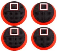 Накладки на стики для геймпада DualSense (GP5-1611) (Игра в Кальмара) (Квадрат) (4 шт) (PS5)