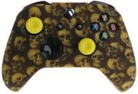 Защитный силиконовый чехол Controller Silicon Case для геймпада Microsoft Xbox Wireless Controller Skulls Yellow (Черепа Желтый) (Xbox One)