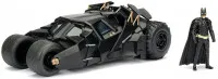 Модель машинки с фигуркой Jada Toys: Бэтмобиль "Темный рыцарь" 2008 (Batmobile Dark Knight 2008) 1:24 + Фигурка Бэтмен (Batman) 7 см (98261)