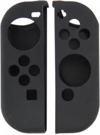 Силиконовый чехол на контроллеры Joy-Con (правый и левый) (Joy-Con Silicon Case) Черный (Switch) (OEM)