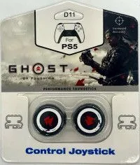 Накладки на стики для геймпада DualSense FPS Ghost of Tsushima\D11 (2 шт) Черный (Black) (PS5/PS4)