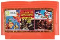 Сборник игр 4 в 1 (YH-8040) CHIP and DALE 2+SILK WORM+SNOW BROS.+DUNGEON (8 bit)