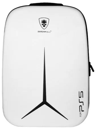 Рюкзак для хранения и перевозки игровой приставки Sony PlayStation 5 и геймпадов Travele Deadskull White (Белый) (PS5)