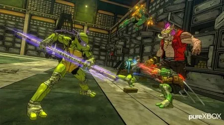 Игра TMNT Teenage Mutant Ninja Turtles (Черепашки Ниндзя): Mutants in Manhattan (PS4) Playstation 4