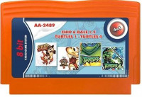 Сборник игр 4 в 1 AA-2489 TURTLES 1+4 / CHIP and DALE 1+2 (8 bit)