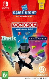  Hasbro Game Night (Monopoly+Risk+Trivial Pursuit) (Switch)  Nintendo Switch