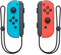 Набор из 2-х контроллеров Joy-Con Неоновый красный/Неоновый синий (Switch) (OEM)
