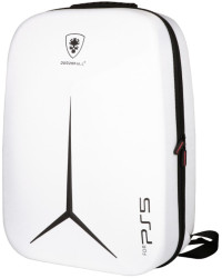 Рюкзак для хранения и перевозки игровой приставки Sony PlayStation 5 и геймпадов Travele Deadskull White (Белый) (PS5)