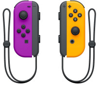 Набор из 2-х контроллеров Joy-Con Неоновый фиолетовый/Неоновый оранжевый (Switch) (OEM)