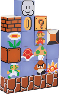 Лампа Paladone: 16 светящихся блоков (16 Light-Up Blocks) Супербратья Марио (Super Mario Bros.) (PP8025NN-26406) 25 см Оригинал