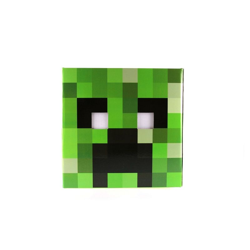 Голова из картона Minecraft Creeper.