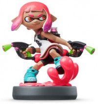 Amiibo: Интерактивная фигурка Инклинг-девочка (неоново розовая) (Inkling Girl Neon Pink) (Splatoon Collection)