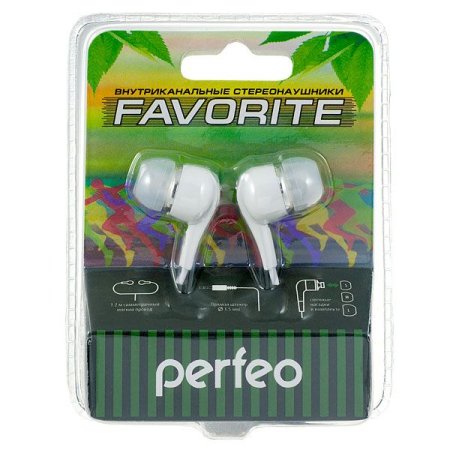 Наушники PERFEO PF-Favorite, голубые (PC) 