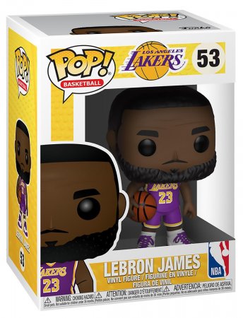  Funko POP! Vinyl: :  (NBA: Lakers)      (LeBron James (Purple Jersey)) (52359) 25 