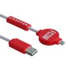 Кабель универсальный Micro USB 1 метр для зарядки телефона/геймпада «Спартак Питон» RAINBO (PS4/PS Vita/Xbox One/Android) 