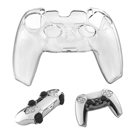 Силиконовый чехол для геймпада Playstation DualSense Прозрачный (PS5) (OEM)