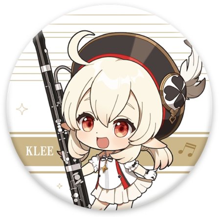  Genshin Impact Concert Melodies of an Endless Journey Chibi Character Badge:  (Klee)   (Genshin Impact) (6974096538690) 6 