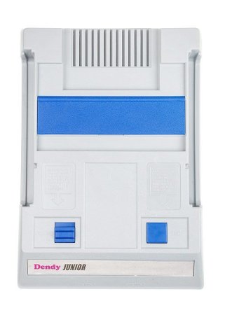 Игровая приставка 8 bit DENDY Junior (195 в 1) + 195 встроенных игр + 2 геймпада (форма Sega) + пистолет (Серая) для 8 bit, Денди (Dendy)