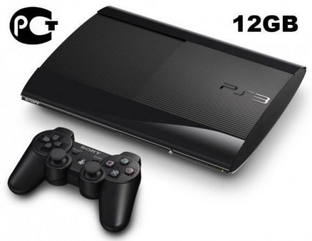   Sony PlayStation 3 Super Slim (12 Gb) Rus Black () Sony PS3