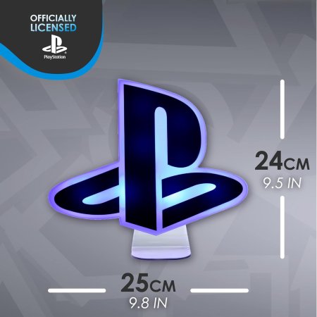 Лампа/Светильник/Ночник Paladone: Лого (Logo) Плейстейшн (Playstation) (PP10240PS) (029445) (SKU-1205818) 24 см