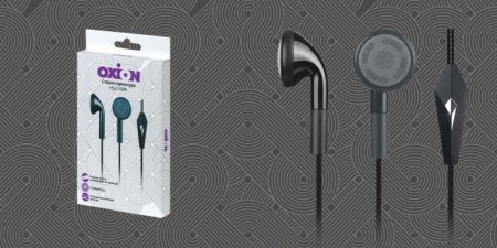 Стерео-гарнитура OXION HS210, черная (PC) 