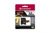 MicroSD Карта памяти 32GB Transcend Class 10 UHS-I 600x + SD адаптер (PC)
