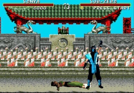 Коллекционный сборник 4 в 1 Мортал Комбат (Mortal Kombat) (16BC-002) Русская Версия (16 bit) 