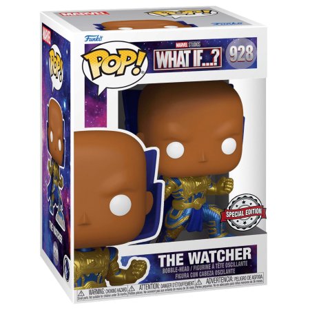 фигурки Фигурка Funko POP! Bobble: Что, если Наблюдатель (What If The Watcher (Exc)) Марвел (Marvel) ((928) 58599) 9,5 см