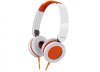 Наушники PANASONIC RP-HXS200E-D, белые/оранжевые (PC)