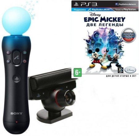 Disney Epic Mickey 2: The Power of Two ( )   +   PlayStation Move +  PlayStation Eye (PS3)