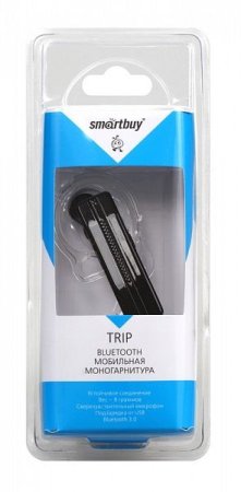 Гарнитура SmartBuy SBH-8800 Trip, беспроводная, чёрная (PC) 
