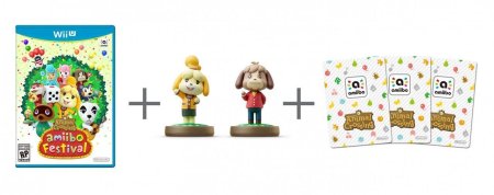 Animal Crossing: Amiibo Festival (Игра + 2 фигурки Amiibo + Бустер 3 карты)