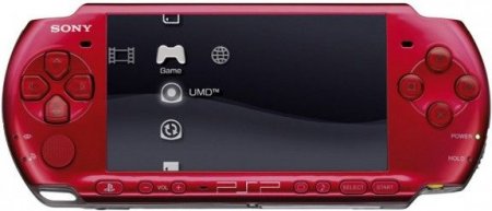   Sony PlayStation Portable Slim Lite PSP 3000 Radiant Red () USED /
