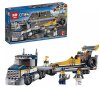 Конструктор Lepin Cities Грузовик для перевозки драгстера 360 деталей (No.02025)