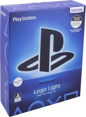  Лампа/Светильник/Ночник Paladone: Лого (Logo) Плейстейшн (Playstation) (PP10240PS) (029445) (SKU-1205818) 24 см
