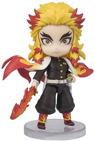 Фигурка BANDAI Tamashii Nations Figuarts mini: Кёджуро Ренгоку Пламенное Дыхание (Kyojuro Rengoku Flame Breathing) Клинок, рассекающий демонов (Demon Slayer) (620583) 9 см