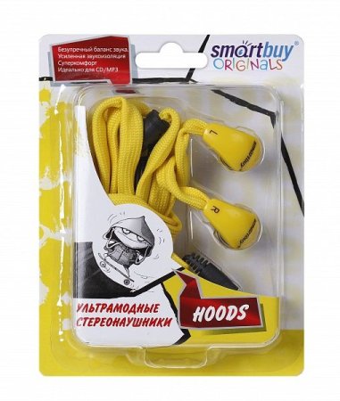 Наушники SmartBuy SBE-3600 HOODS, чёрные (PC) 