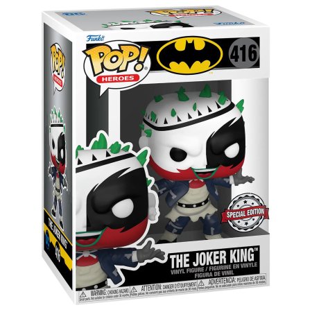 фигурки Фигурка Funko POP! Heroes: Джокер Кинг (The Joker King (Exc)) ДиСи Бэтмен (DC Batman) ((416) 58203) 9,5 см