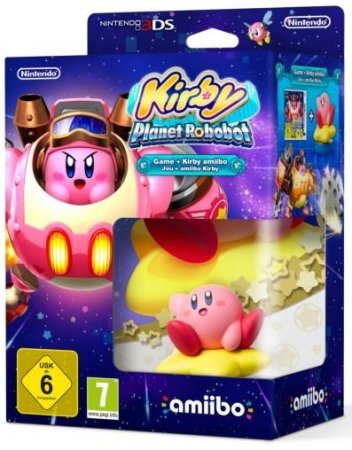 Kirby: Planet Robobot + Amiibo: Интерактивная фигурка Кирби (Kirby with star) (Nintendo 3DS)