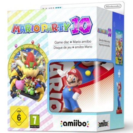 Mario Party 10 Русская Версия + Amiibo: Интерактивная фигурка Mario (Wii U)