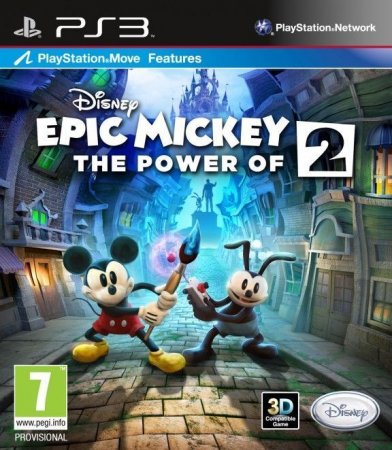   Disney Epic Mickey 2: The Power of Two ( )   PlayStation Move   3D (PS3)  Sony Playstation 3