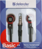 Наушники DEFENDER Basic 619, чёрные/красные (PC) 