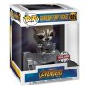 фигурки Фигурка Funko POP! Deluxe Bobble: Енот Ракета (Rocket (Exc)) Марвел: Мстители: Война бесконечности - Корабль Стражей Галактики (Marvel Avengers: Infinity War - Guardians Ship) ((1025) 63211) 15 см