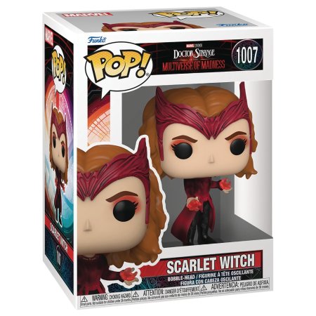 фигурки Фигурка Funko POP! Bobble: Алая Ведьма (Scarlet Witch) Марвел: Доктор Стрэндж - В мультивселенной безумия (Marvel: Doctor Strange in the MoM) ((1007) 60923) 9,5 см