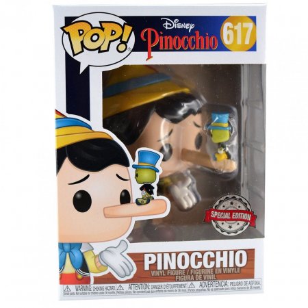  Funko POP! Vinyl:     (Pinocchio w/Jiminy)  (Pinocchio) ((Exc) 42120) 9,5 