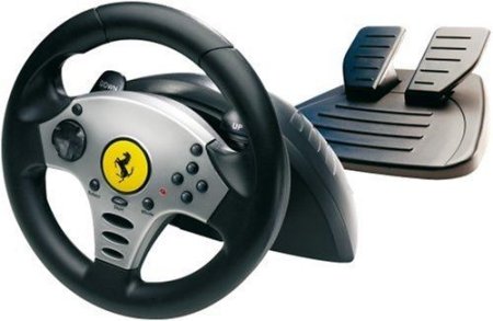 Руль Universal Challenge Racing Wheel + переходник PS2 to Xbox 360 (Xbox 360) 