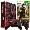 Игровая приставка Microsoft Xbox 360 Slim Red 320Gb Limited Edition + 2 Беспроводных Контроллера + Игра Gears Of War 3